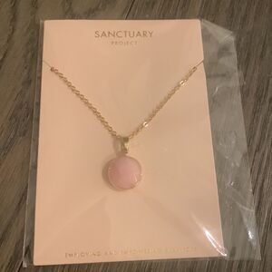 Sanctuary Project Rose Quartz Marble Serenity Necklace – Pink Healing 19”